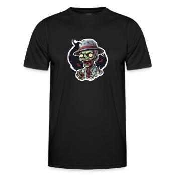 Zombie Zombie Halloween Zombie Kostüm Untote - Männer Funktions-T-Shirt - Schwarz - Vorne - AI Model Male 178 dark (178cm)