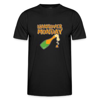 Hangover Monday 2 - Men's Functional T-Shirt - black - Front - AI Model Male 178 dark (178cm)