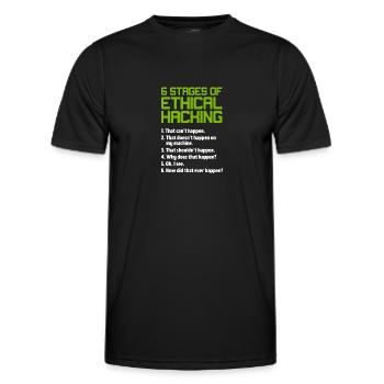 Hacker Coder Computer Hacking Cadeau - T-shirt sport Homme - noir - Devant - AI Model Male 178 dark (178cm)