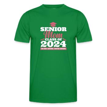 Proud Mama Senior Mom Class of 2024 Funny - Männer Funktions-T-Shirt - Kelly Green - Vorne - AI Model Male 178 dark (178cm)