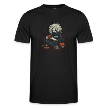 Zombies artisanaux effrayants pour Halloween - T-shirt sport Homme - noir - Devant - AI Model Male 178 dark (178cm)