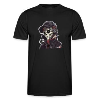 Skulls Skull Skull Skull Bones - Men's Functional T-Shirt - black - Front - AI Model Male 178 dark (178cm)