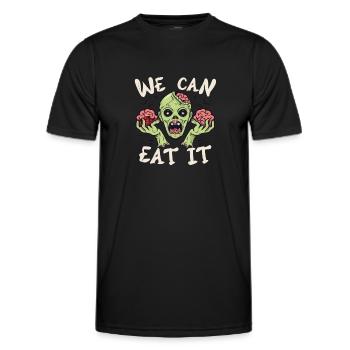 We Can Eat It Zombie Halloween Zombies - Männer Funktions-T-Shirt - Schwarz - Vorne - AI Model Male 178 dark (178cm)