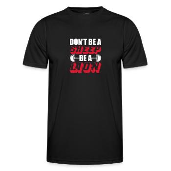 Bodybuilder Body Building Fitness Gym Gift - Men's Functional T-Shirt - black - Front - AI Model Male 178 dark (178cm)