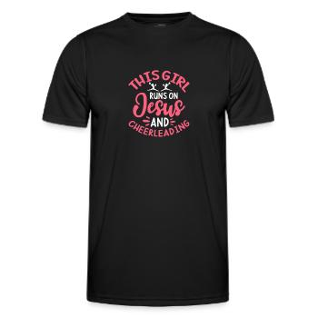 Cheerleader - T-shirt sport Homme - noir - Devant - AI Model Male 178 dark (178cm)