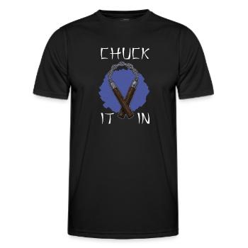 Ninja Weapons Ninjutsu Japan Martial Arts Karate - Men's Functional T-Shirt - black - Front - AI Model Male 178 dark (178cm)