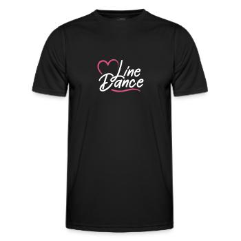 Linedance Country Line Dancer Linedancing Cadeau - T-shirt sport Homme - noir - Devant - AI Model Male 178 dark (178cm)