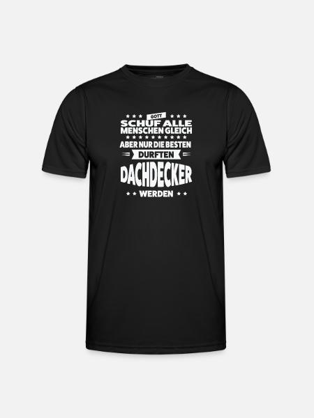 Dachdecker Beruf Dachdeckermeister Geschenk - Männer Funktions-T-Shirt - Schwarz