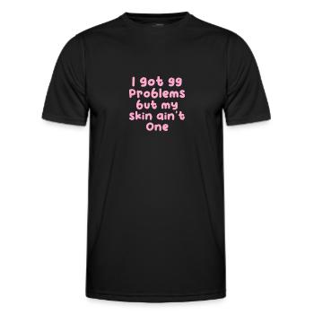 Beautician Cosmetics Makeup Gift - Men's Functional T-Shirt - black - Front - AI Model Male 178 dark (178cm)