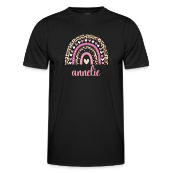 Annelie Regenbogen Name Geburtstag Annelie - Männer Funktions-T-Shirt - Schwarz - Vorne - AI Model Male 178 dark (178cm)