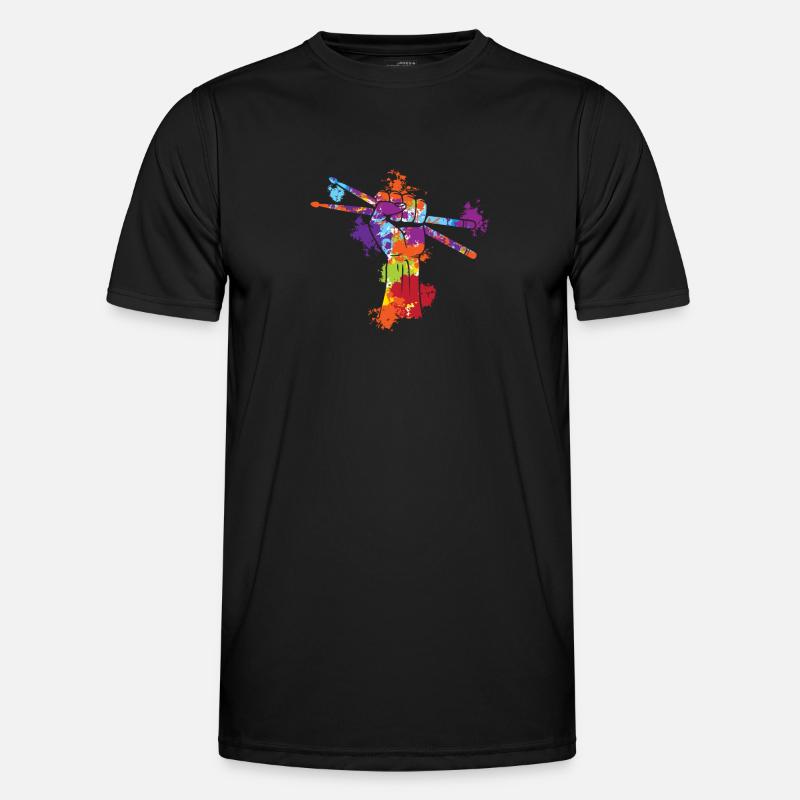 Drumsticks Splash Art Men's Functional T-Shirt