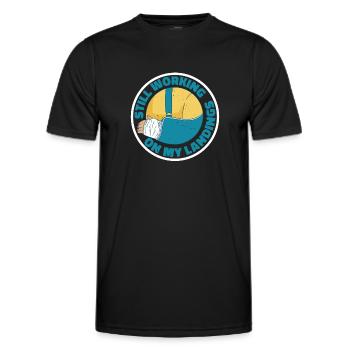Toujours en train de travailler sur mes atterrissages 6 - T-shirt sport Homme - noir - Devant - AI Model Male 178 dark (178cm)