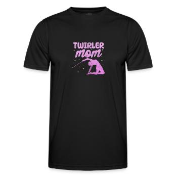 Baton Twirling - Men's Functional T-Shirt - black - Front - AI Model Male 178 dark (178cm)