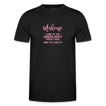 Esthéticien - T-shirt sport Homme - noir - Devant - AI Model Male 178 dark (178cm)