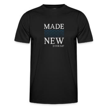 Bible - T-shirt sport Homme - noir - Devant - AI Model Male 178 dark (178cm)