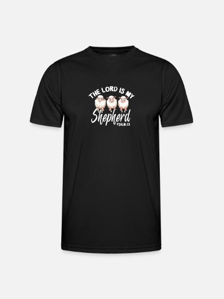 Bibel Bibelvers Christliche Sprüche Jesus Geschenk - Männer Funktions-T-Shirt - Schwarz