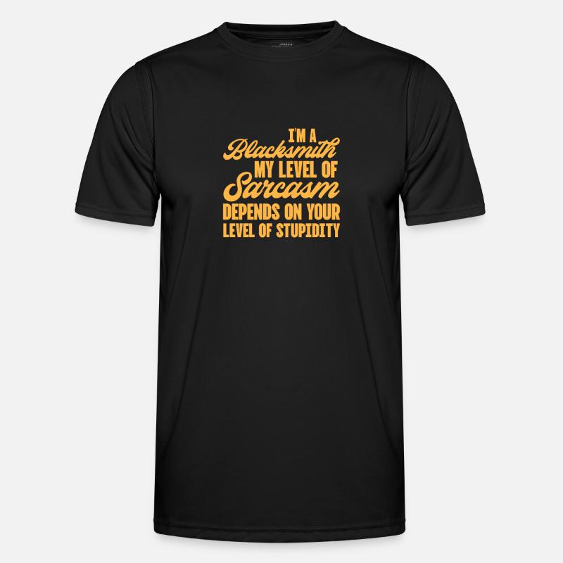 Blacksmith Schiede Anvil Cutler Gift - Men's Functional T-Shirt - black