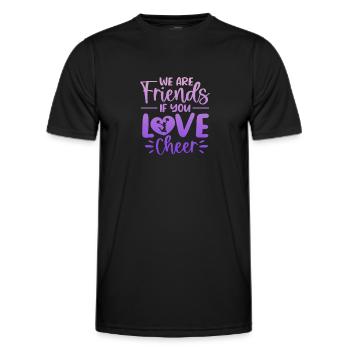Cheerleader - T-shirt sport Homme - noir - Devant - AI Model Male 178 dark (178cm)