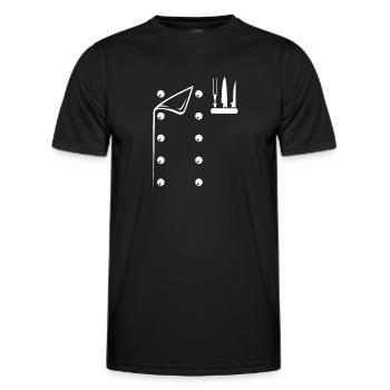 Chef Costume Culinary Chef Chef Instruments Restau - Männer Funktions-T-Shirt - Schwarz - Vorne - AI Model Male 178 dark (178cm)