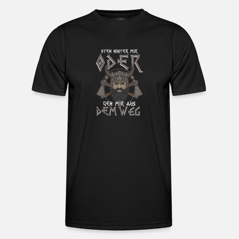 Wikinger Steh Hinter Mir Männer Funktions-T-Shirt