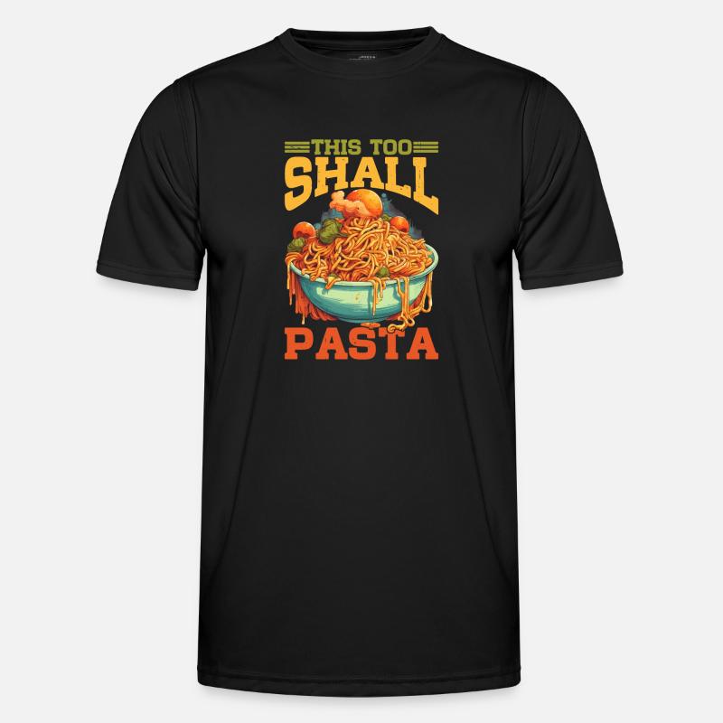 This Too Shall Pasta 9 - Männer Funktions-T-Shirt - Schwarz