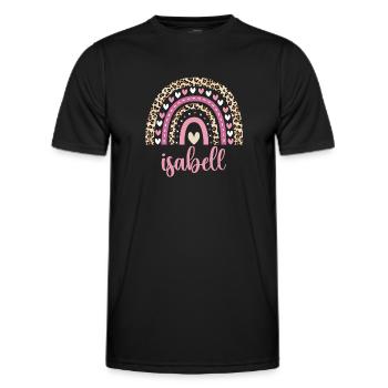 Isabell Regenbogen Name Geburtstag Isabell - Männer Funktions-T-Shirt - Schwarz - Vorne - AI Model Male 178 dark (178cm)