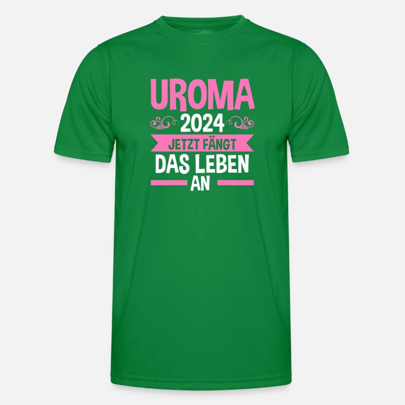 Urgroßmutter 2024 Uroma Männer Funktions-T-Shirt