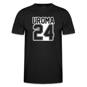 Urgroßmutter 2024 Uroma - Männer Funktions-T-Shirt - Schwarz - Vorne - AI Model Male 178 dark (178cm)