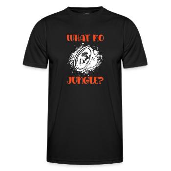 jungle musik lustiger spruch - Männer Funktions-T-Shirt - Schwarz - Vorne - AI Model Male 178 dark (178cm)