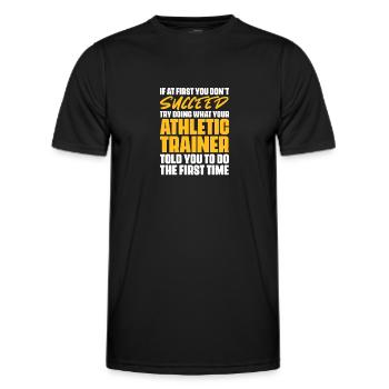 Sports Physician - Men's Functional T-Shirt - black - Front - AI Model Male 178 dark (178cm)