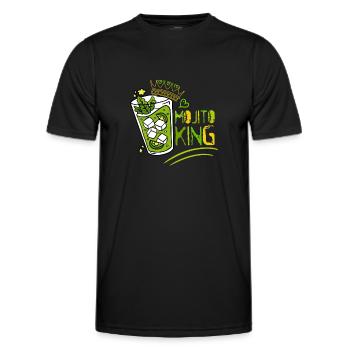 Cocktail Lover Alcohol Drinker Liquor Shot - Men's Functional T-Shirt - black - Front - AI Model Male 178 dark (178cm)