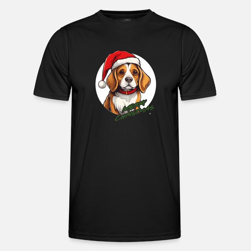 Joyeux Noël Beagle T-shirt sport Homme