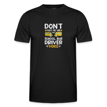 Busfahrer - Männer Funktions-T-Shirt - Schwarz - Vorne - AI Model Male 178 dark (178cm)