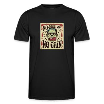 Zombies Zombie Halloween Zombie Kostüm - Männer Funktions-T-Shirt - Schwarz - Vorne - AI Model Male 178 dark (178cm)