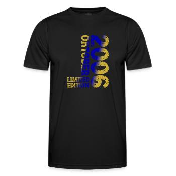 2006 October Limited Edition 17th Birthday Decoration - Men's Functional T-Shirt - black - Front - AI Model Male 178 dark (178cm)