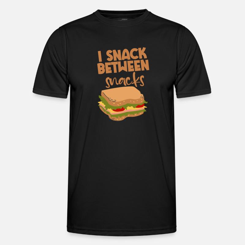 I Snack Between Snacks 2 - Men's Functional T-Shirt - black