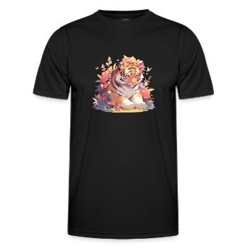 Tiger Baby Tiger Tiger Baby - Männer Funktions-T-Shirt - Schwarz - Vorne - AI Model Male 178 dark (178cm)