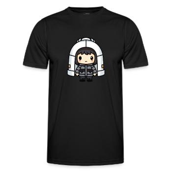 Igloo Eskimo Winter Comic - Men's Functional T-Shirt - black - Front - AI Model Male 178 dark (178cm)