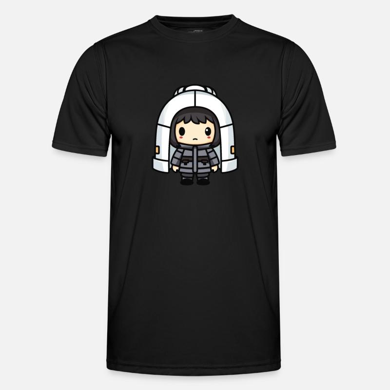 Iglu Eskimo Winter Comic - Männer Funktions-T-Shirt - Schwarz
