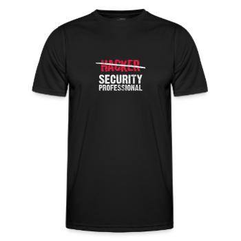 Hacker - T-shirt sport Homme - noir - Devant - AI Model Male 178 dark (178cm)