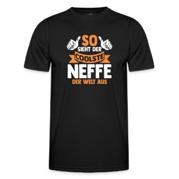 Coolste Neffe - Männer Funktions-T-Shirt - Schwarz - Vorne - AI Model Male 178 dark (178cm)