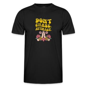 Méditation - T-shirt sport Homme - noir - Devant - AI Model Male 178 dark (178cm)