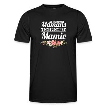 Oma Familie Großeltern Geschenk - Männer Funktions-T-Shirt - Schwarz - Vorne - AI Model Male 178 dark (178cm)