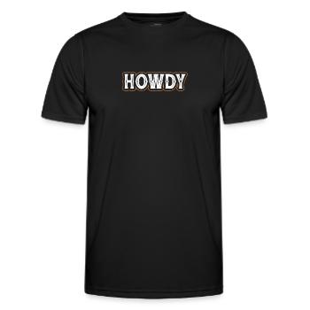Cowboy Cowboy Boots Western Gift - Men's Functional T-Shirt - black - Front - AI Model Male 178 dark (178cm)