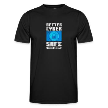 Hacker - T-shirt sport Homme - noir - Devant - AI Model Male 178 dark (178cm)