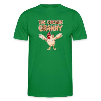The Chicken Granny 2 - Männer Funktions-T-Shirt - Kelly Green - Vorne - AI Model Male 178 dark (178cm)
