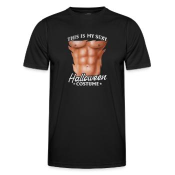 This Is My Sexy Halloween Costume Halloween Funny - Männer Funktions-T-Shirt - Schwarz - Vorne - AI Model Male 178 dark (178cm)