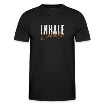 Méditation - T-shirt sport Homme - noir - Devant - AI Model Male 178 dark (178cm)