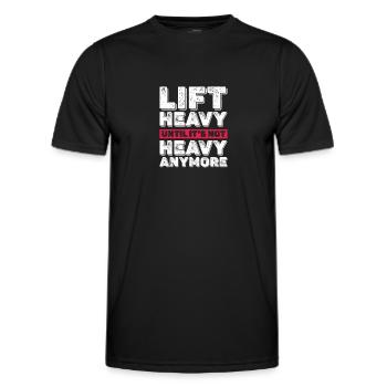 Bodybuilder Body Building Fitness Gym Gift - Men's Functional T-Shirt - black - Front - AI Model Male 178 dark (178cm)