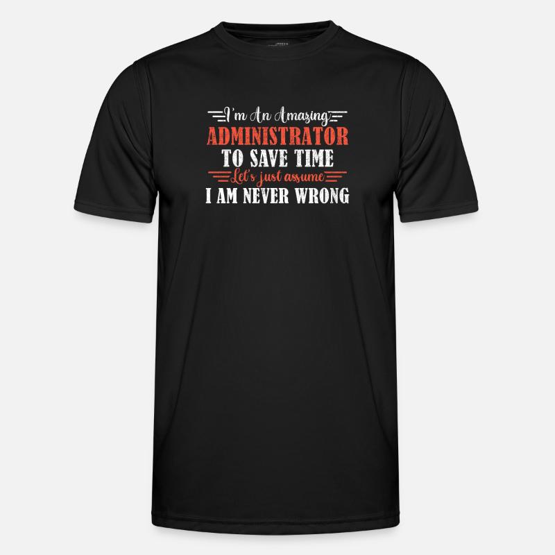 Awesome Administrator - Men's Functional T-Shirt - black